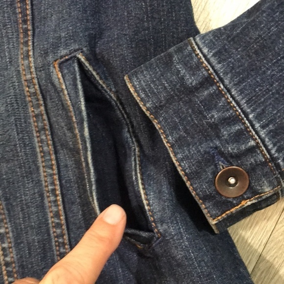 Style & Co Dark Wash Trucker Denim Jacket size M - Picture 5 of 9